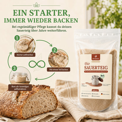 Bio Roggensauerteig 300 g  – Backe dein Sauerteigbrot