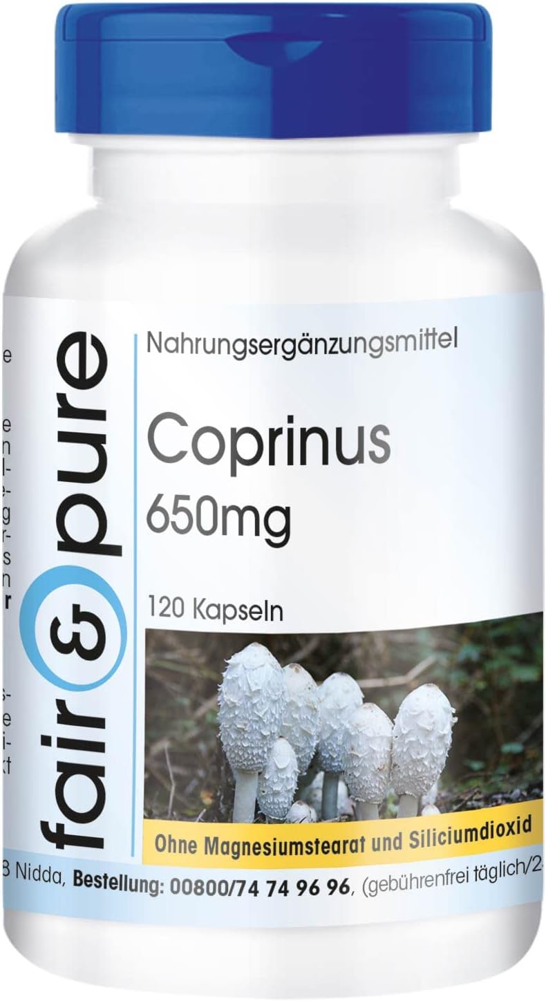 Coprinus Comatus Kapseln | 650mg 120 Stück