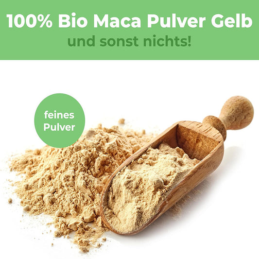 Bio Maca Pulver Gelb 500g