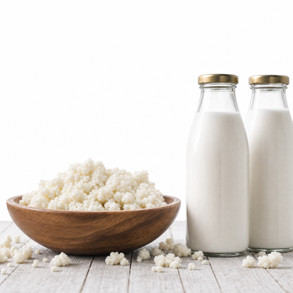 Milchkefir Starter Set – Milchkefir selber machen mit Bio-Kefirknollen + Zubehör