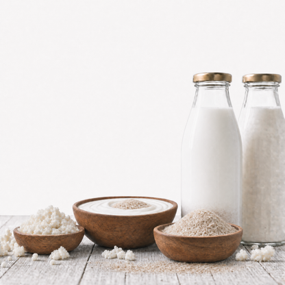 Milchkefir Medium Starter Set – Milchkefir selber machen mit Bio-Kefirknollen + Zubehör