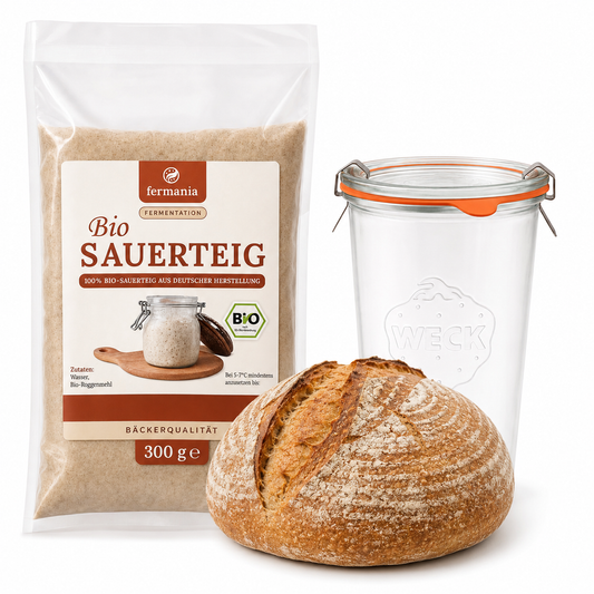 Bio Roggensauerteig 300 g im Weckglas – Sauerteigstarter zum Brotbacken