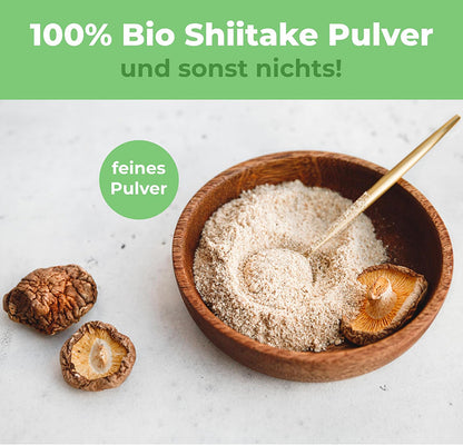 Bio Shiitake Pulver 250g – Premiumqualität für dein Wohlbefinden und deinen Genuss