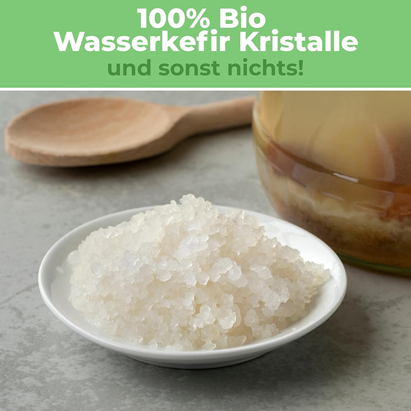Wasserkefir Starter Set- Wasserkefir selber machen mit Japankristallen + Zubehör