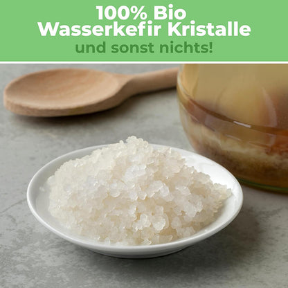 Wasserkefir Starter Set- Wasserkefir selber machen mit Japankristallen + Zubehör