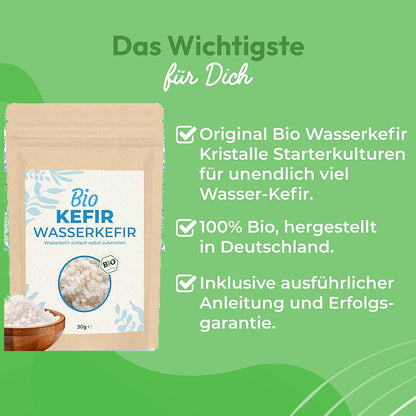 Bio Wasserkefir Kristalle - Japankristalle für sprudelnden Wasserkefir
