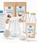 Wasserkefir Starter Set Medium- Wasserkefir selber machen mit Japankristallen + Zubehör