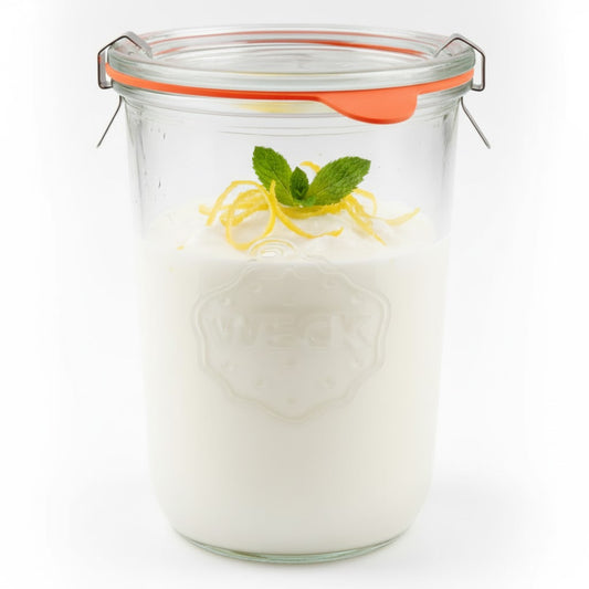 WECK Sturzglas 850 ml mit Glasdeckel – Für Fermentation, Einkochen & Vorräte